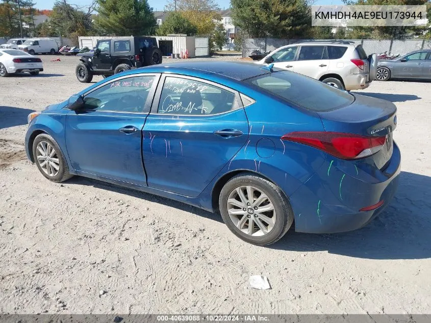 KMHDH4AE9EU173944 2014 Hyundai Elantra Se