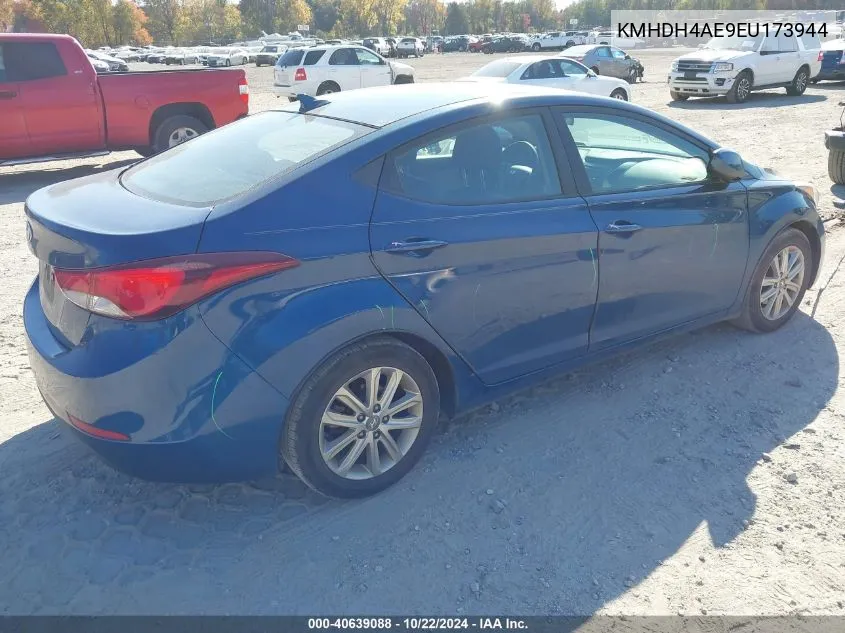 2014 Hyundai Elantra Se VIN: KMHDH4AE9EU173944 Lot: 40639088