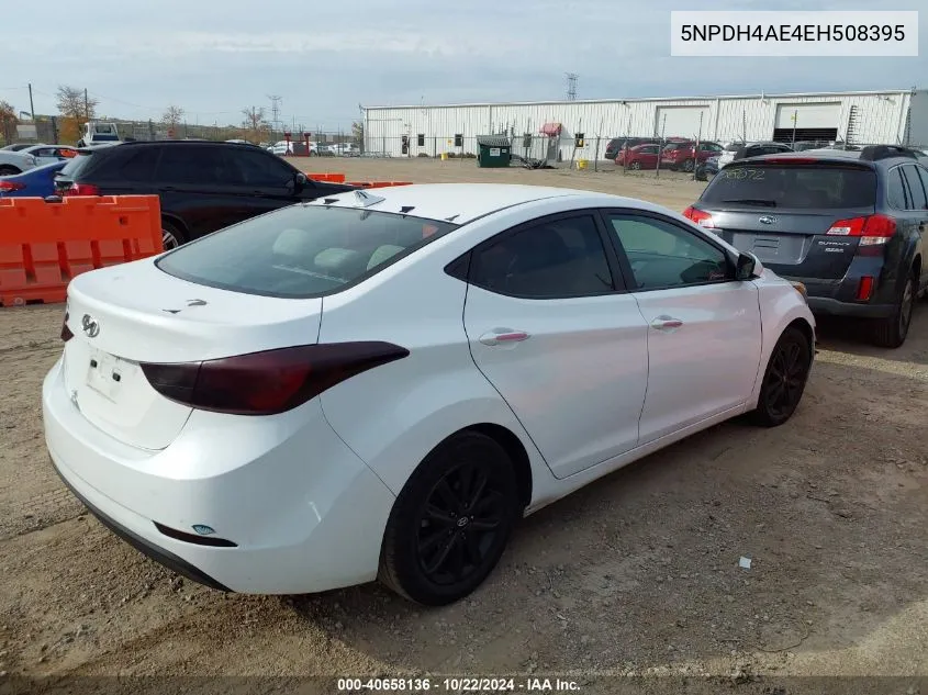 5NPDH4AE4EH508395 2014 Hyundai Elantra Se