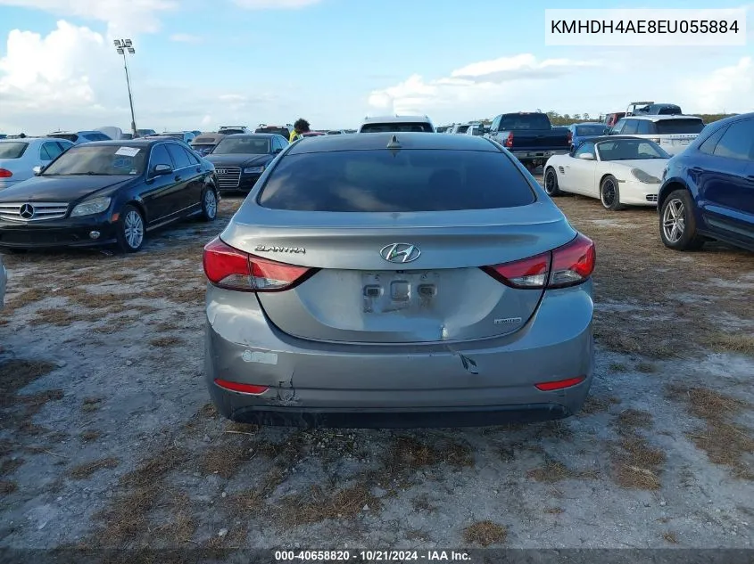 KMHDH4AE8EU055884 2014 Hyundai Elantra Limited