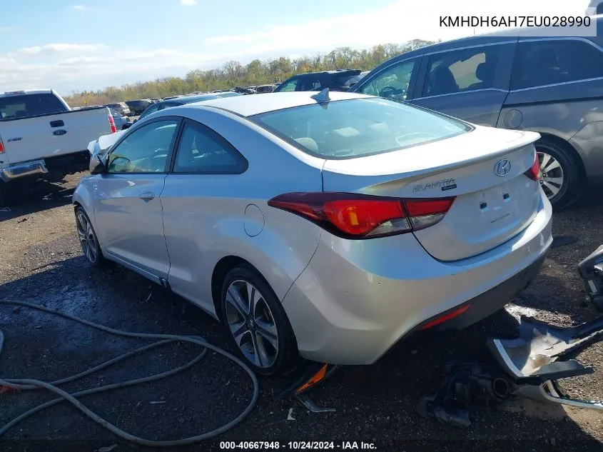 2014 Hyundai Elantra Gs/Se VIN: KMHDH6AH7EU028990 Lot: 40667948