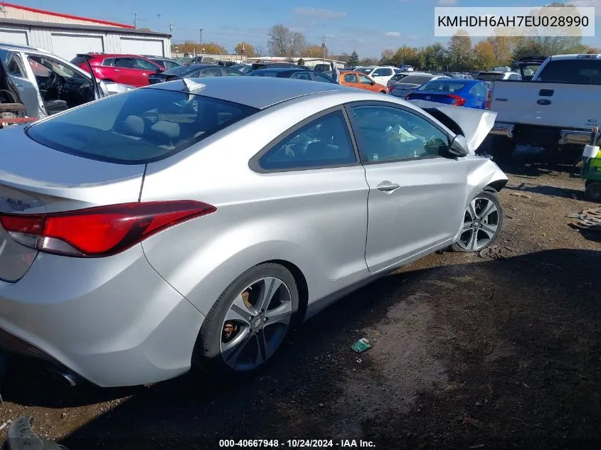 2014 Hyundai Elantra Gs/Se VIN: KMHDH6AH7EU028990 Lot: 40667948