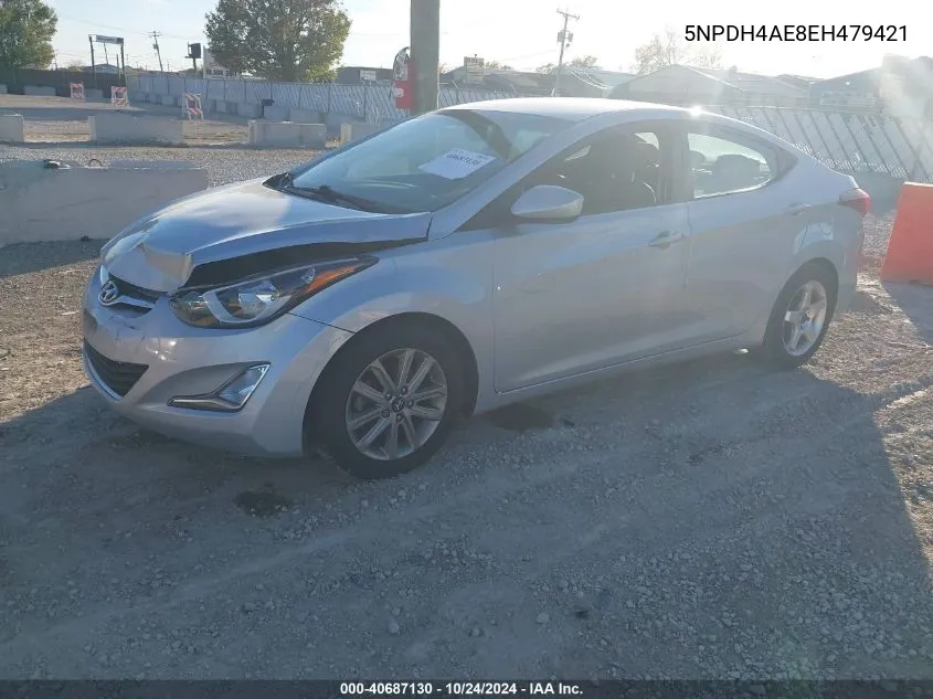 2014 Hyundai Elantra Se VIN: 5NPDH4AE8EH479421 Lot: 40687130