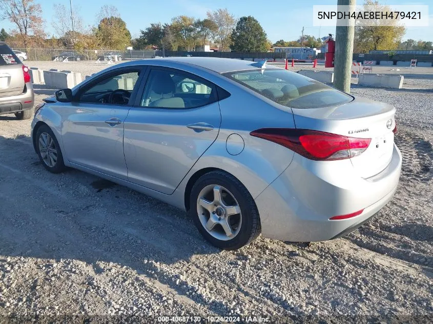 2014 Hyundai Elantra Se VIN: 5NPDH4AE8EH479421 Lot: 40687130