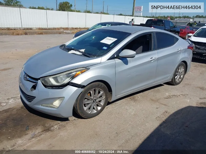 2014 Hyundai Elantra Se/Sport/Limited VIN: 5NPDH4AE6EH464304 Lot: 40688052