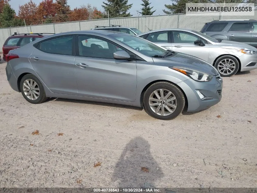 KMHDH4AE8EU125058 2014 Hyundai Elantra Se