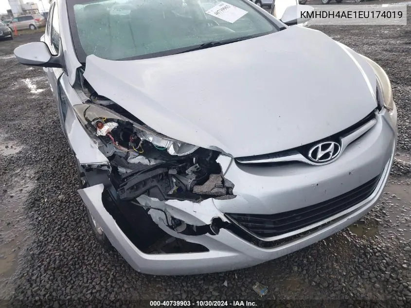 KMHDH4AE1EU174019 2014 Hyundai Elantra Se