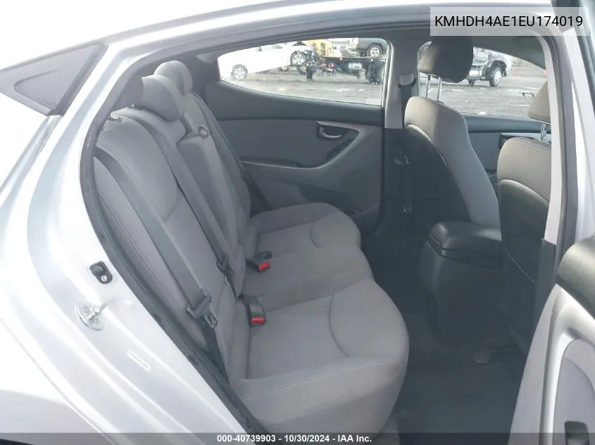 KMHDH4AE1EU174019 2014 Hyundai Elantra Se