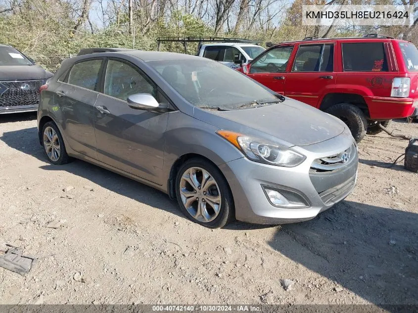 2014 Hyundai Elantra Gt VIN: KMHD35LH8EU216424 Lot: 40742140