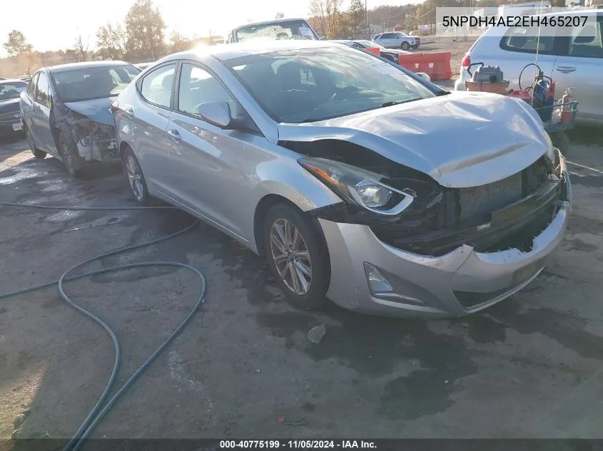 2014 Hyundai Elantra Se VIN: 5NPDH4AE2EH465207 Lot: 40775199