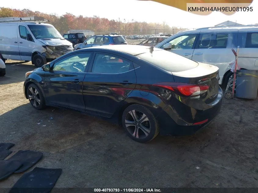 2014 Hyundai Elantra Sport VIN: KMHDH4AH9EU081095 Lot: 40793793