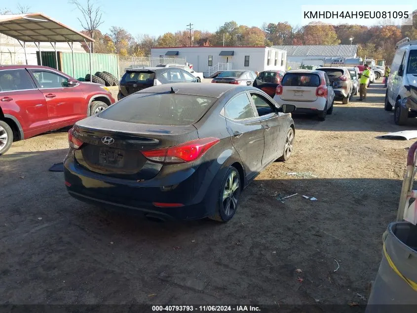 2014 Hyundai Elantra Sport VIN: KMHDH4AH9EU081095 Lot: 40793793