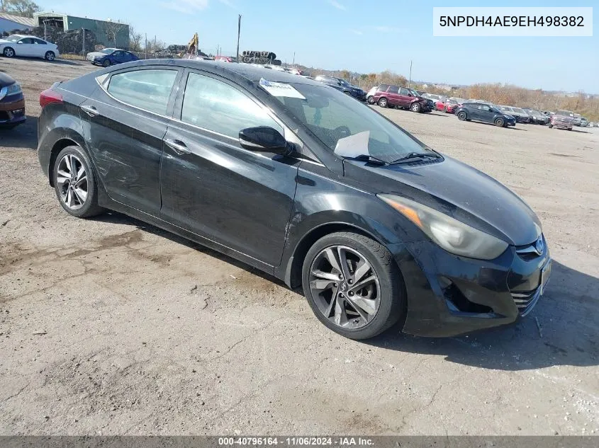 2014 Hyundai Elantra Limited VIN: 5NPDH4AE9EH498382 Lot: 40796164