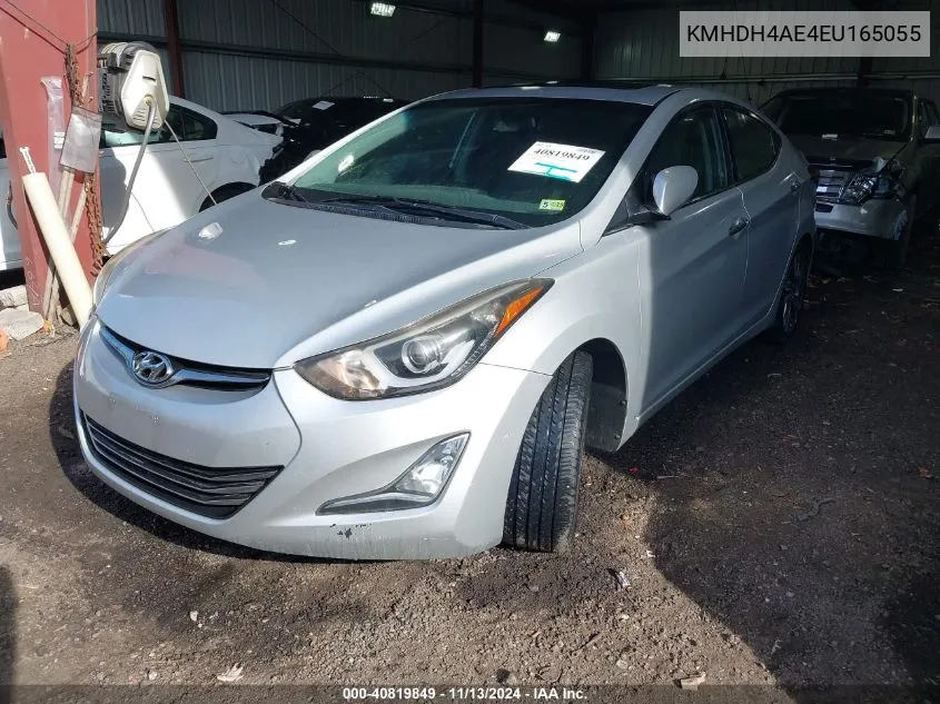 KMHDH4AE4EU165055 2014 Hyundai Elantra Limited