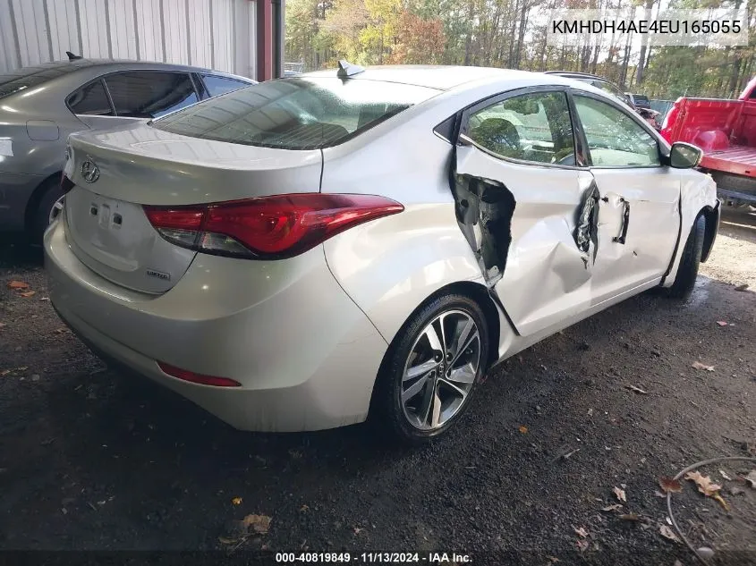 KMHDH4AE4EU165055 2014 Hyundai Elantra Limited