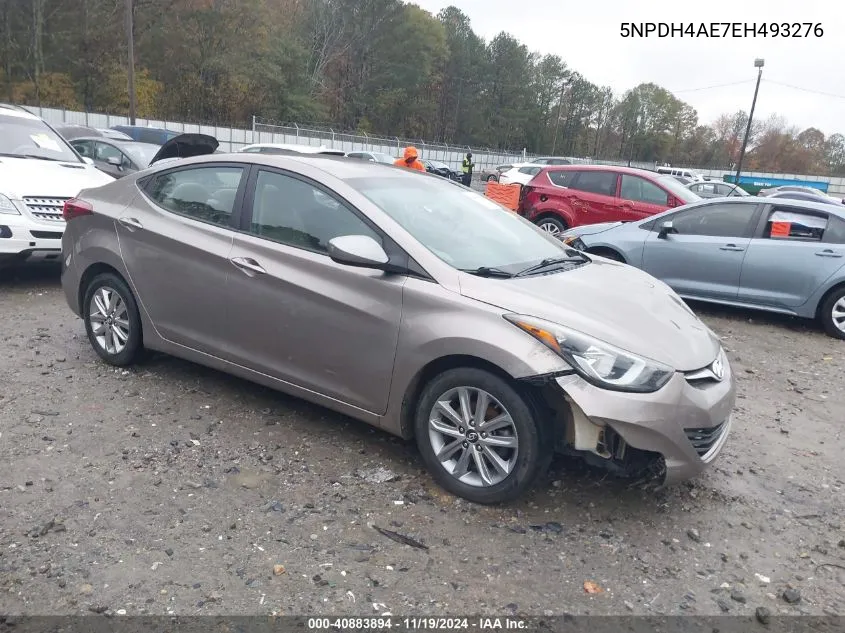 2014 Hyundai Elantra Se VIN: 5NPDH4AE7EH493276 Lot: 40883894