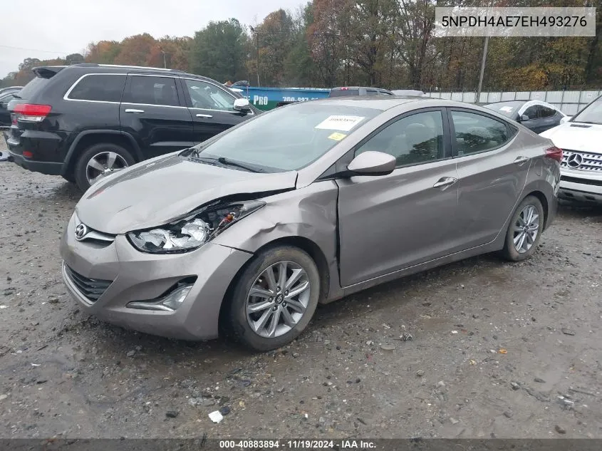 2014 Hyundai Elantra Se VIN: 5NPDH4AE7EH493276 Lot: 40883894