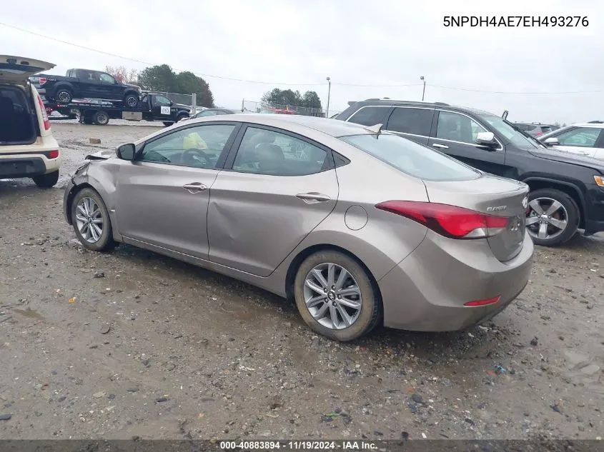 2014 Hyundai Elantra Se VIN: 5NPDH4AE7EH493276 Lot: 40883894