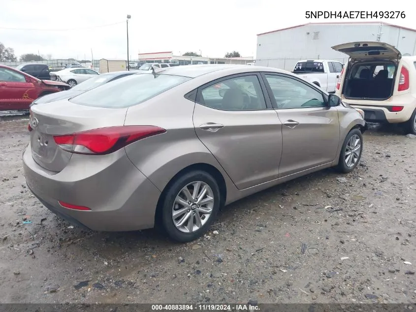 2014 Hyundai Elantra Se VIN: 5NPDH4AE7EH493276 Lot: 40883894