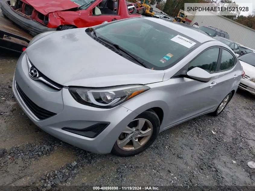 2014 Hyundai Elantra Se VIN: 5NPDH4AE1EH521928 Lot: 40898898