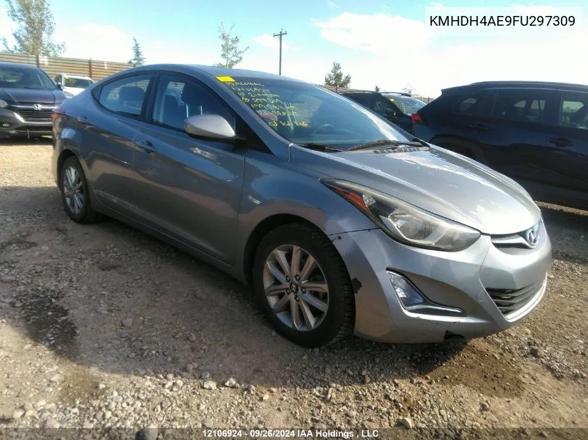 2015 Hyundai Elantra Se/Sport/Limited VIN: KMHDH4AE9FU297309 Lot: 12106924