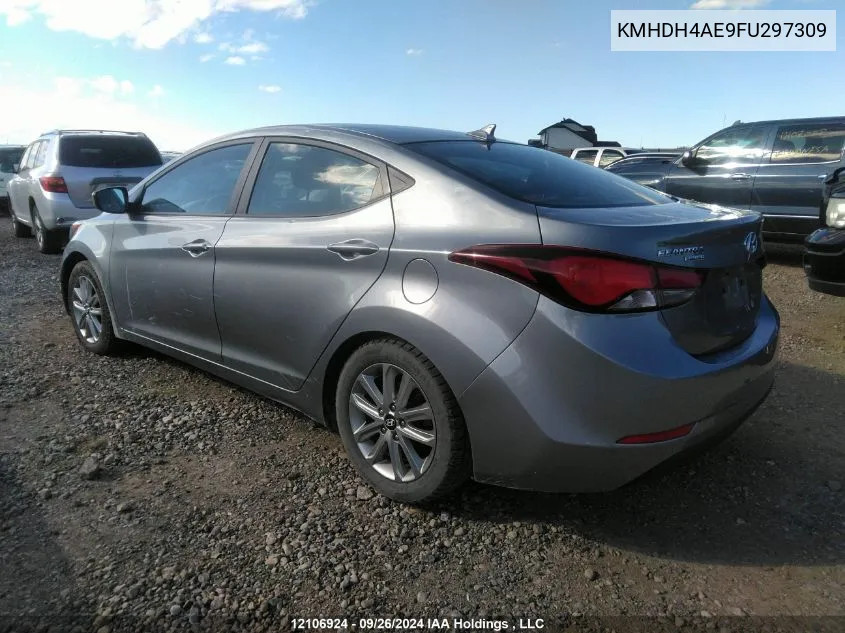 KMHDH4AE9FU297309 2015 Hyundai Elantra Se/Sport/Limited