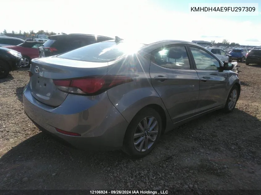 KMHDH4AE9FU297309 2015 Hyundai Elantra Se/Sport/Limited