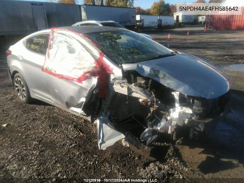 5NPDH4AE4FH585642 2015 Hyundai Elantra Gl