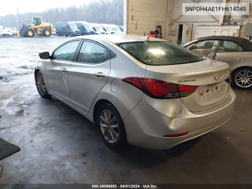 2015 Hyundai Elantra Se VIN: 5NPDH4AE1FH614045 Lot: 39096892