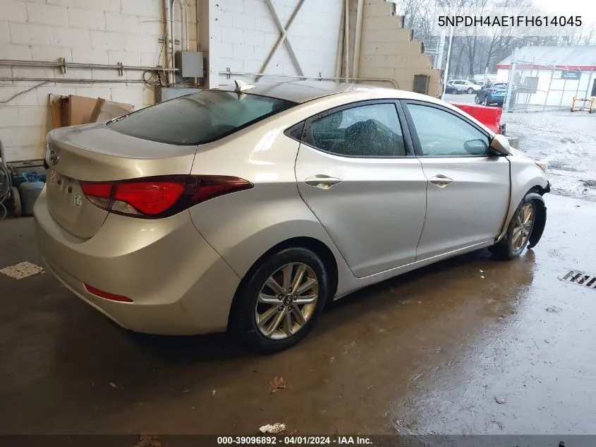 2015 Hyundai Elantra Se VIN: 5NPDH4AE1FH614045 Lot: 39096892