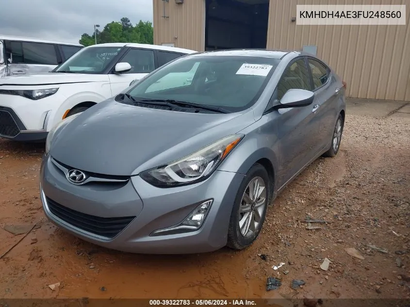 2015 Hyundai Elantra Se VIN: KMHDH4AE3FU248560 Lot: 39322783