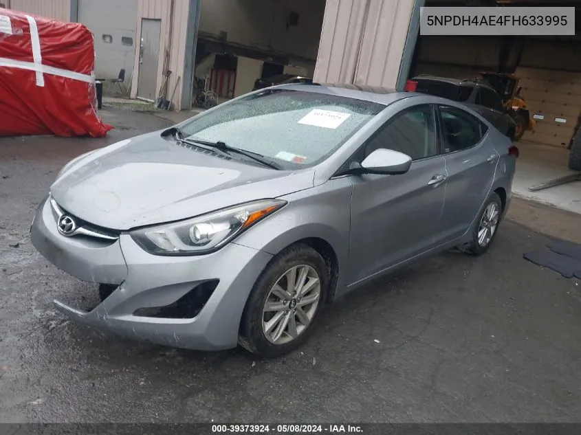 2015 Hyundai Elantra Se VIN: 5NPDH4AE4FH633995 Lot: 39373924