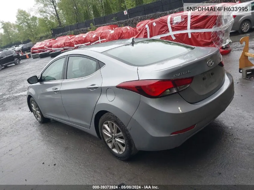 2015 Hyundai Elantra Se VIN: 5NPDH4AE4FH633995 Lot: 39373924