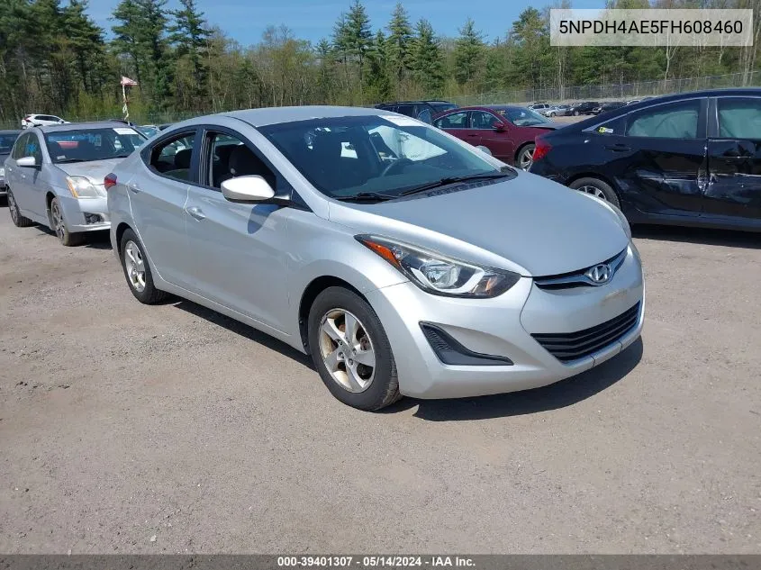 2015 Hyundai Elantra Se VIN: 5NPDH4AE5FH608460 Lot: 39401307