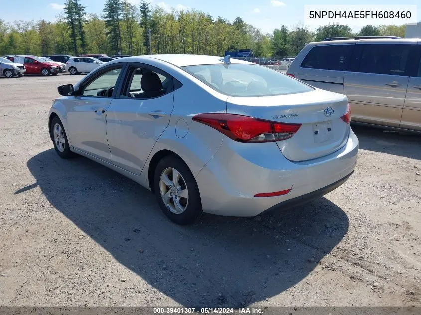 5NPDH4AE5FH608460 2015 Hyundai Elantra Se