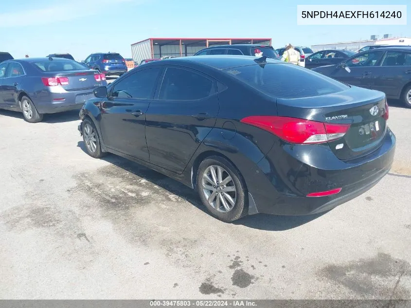 5NPDH4AEXFH614240 2015 Hyundai Elantra Se