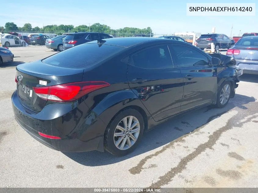 5NPDH4AEXFH614240 2015 Hyundai Elantra Se