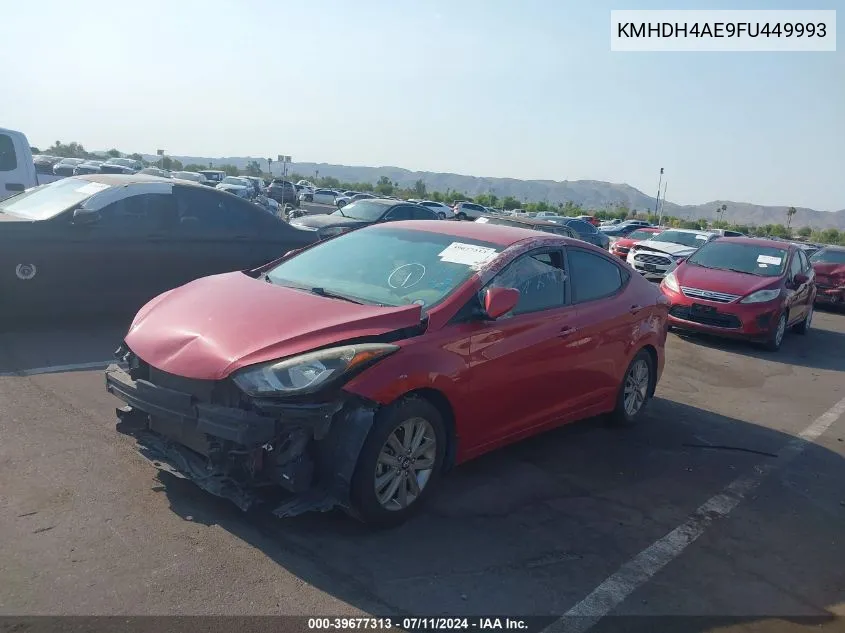 KMHDH4AE9FU449993 2015 Hyundai Elantra Se (Ulsan Plant)