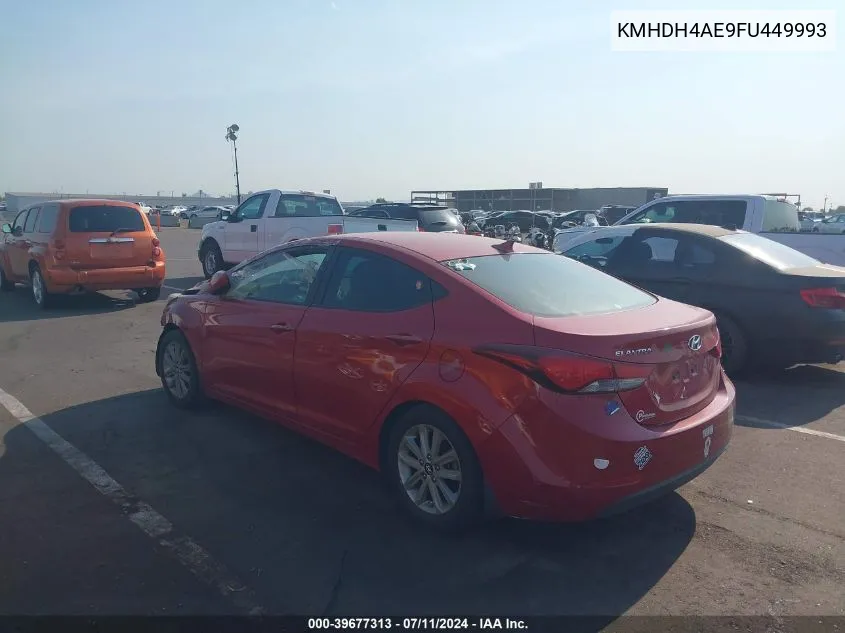 KMHDH4AE9FU449993 2015 Hyundai Elantra Se (Ulsan Plant)