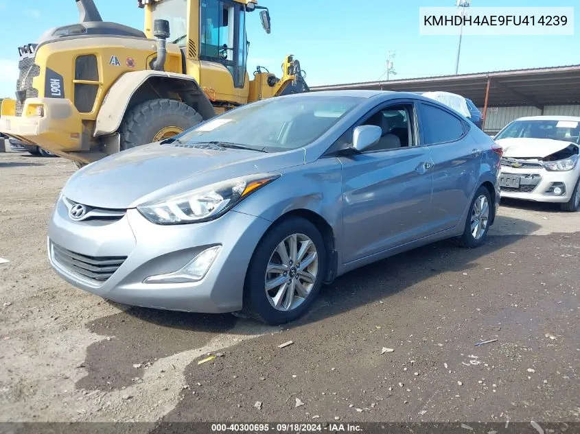 2015 Hyundai Elantra Se VIN: KMHDH4AE9FU414239 Lot: 40300695