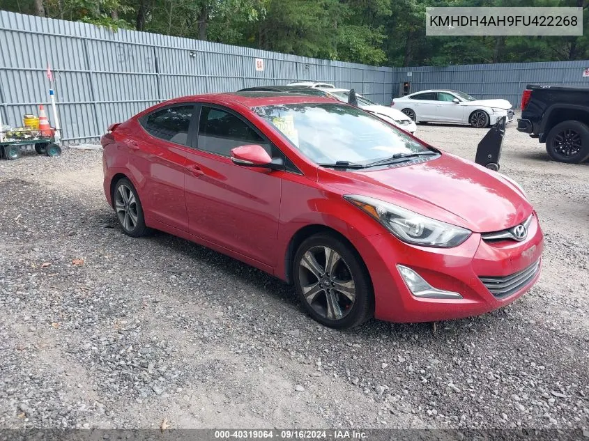 KMHDH4AH9FU422268 2015 Hyundai Elantra Sport