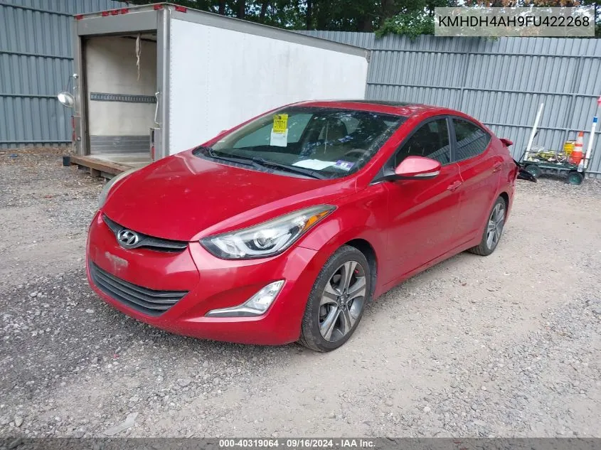 2015 Hyundai Elantra Sport VIN: KMHDH4AH9FU422268 Lot: 40319064