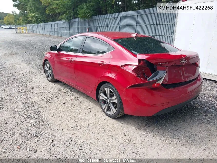 KMHDH4AH9FU422268 2015 Hyundai Elantra Sport