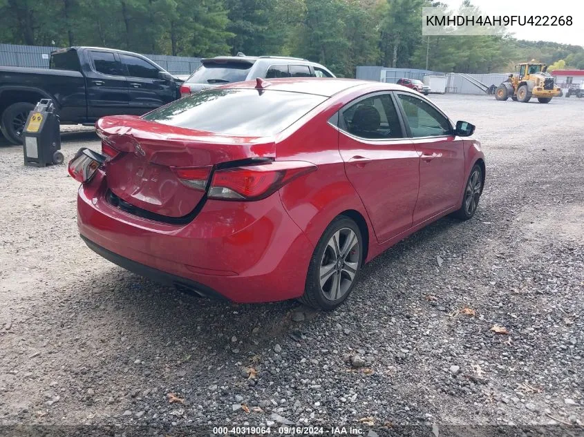 2015 Hyundai Elantra Sport VIN: KMHDH4AH9FU422268 Lot: 40319064