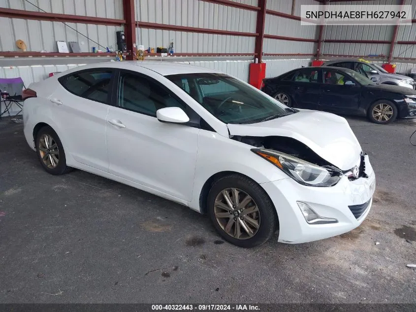 2015 Hyundai Elantra Se VIN: 5NPDH4AE8FH627942 Lot: 40322443