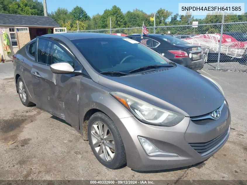 2015 Hyundai Elantra Se VIN: 5NPDH4AE3FH641585 Lot: 40332600