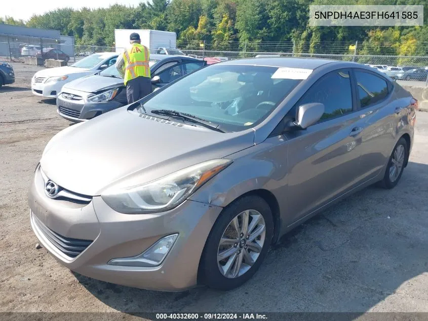 5NPDH4AE3FH641585 2015 Hyundai Elantra Se