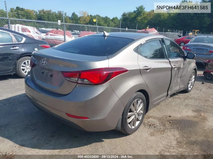 5NPDH4AE3FH641585 2015 Hyundai Elantra Se