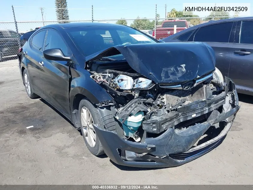 KMHDH4AE2FU342509 2015 Hyundai Elantra Se