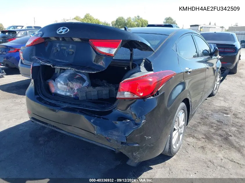 KMHDH4AE2FU342509 2015 Hyundai Elantra Se